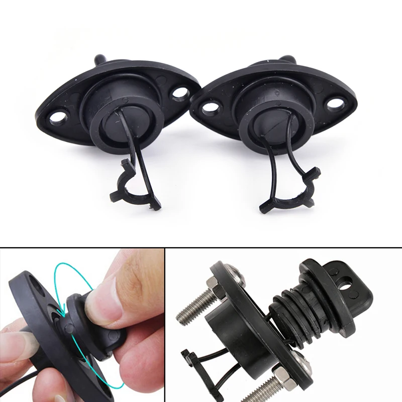 2Pcs/set universal drain plug kit plugs bung for dinghy kayak canoes boat