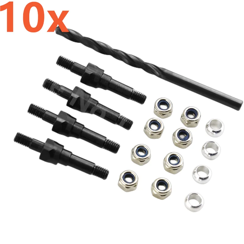 

10sets Carbon Steel Front / Rear Universal Shock Mounts Bracket Fixing Screws for ARRMA 1/8 KRATON 6S TYPHON OUTCAST 1/7 RC Car