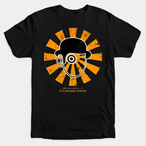 A Clockwork Orange Japanese Characters Alex Malcolm McDowell Retro T-Shirt