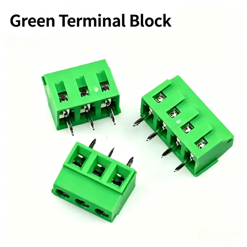10Pcs/Lot KF128-2Pin/3Pin 2.54/3.5/3.81/5.0/7.5mm Spacing Terminal Block Splice Terminal Screw Type  PCB Screw Terminal 300V 10A