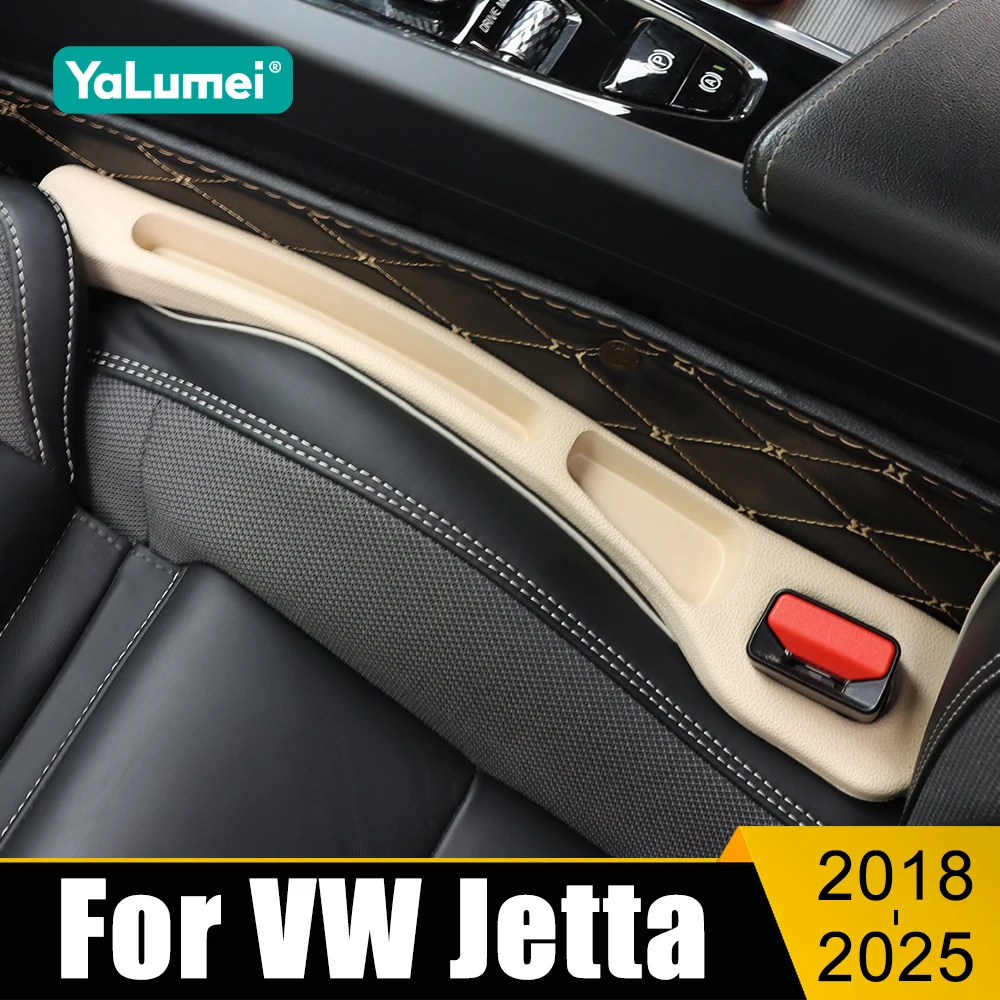 

For Volkswagen VW Jetta 7 MK7 A7 2018 2019 2020 2021 2022 2023 2024 2025 Car Seat Gap Anti-leak Stopper Strip Storage Organizer