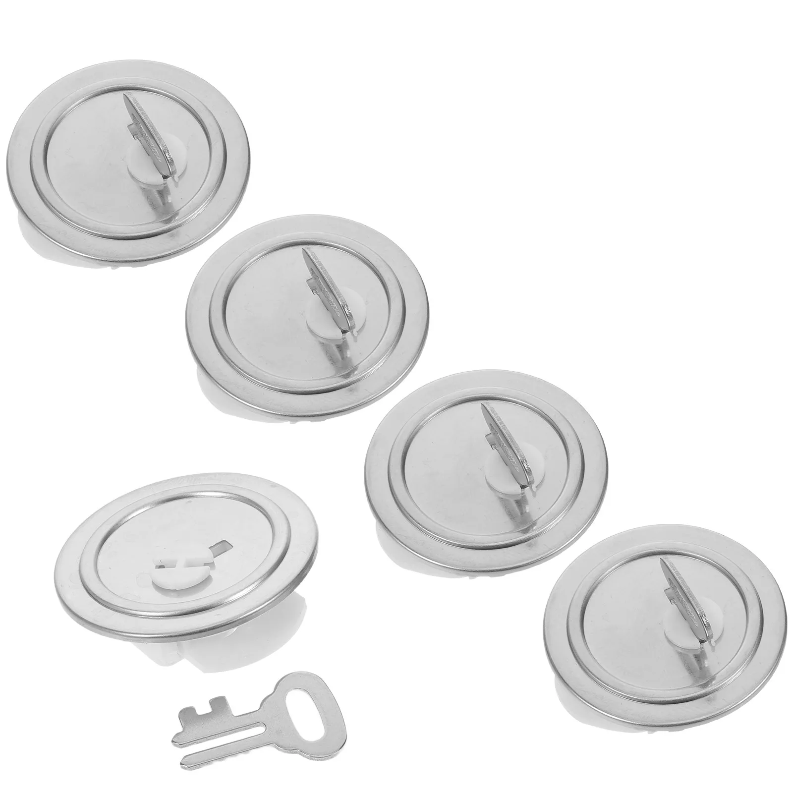 

5Pcs Lock Piggy Bank Stopper Money Saving Jar Plug Secure Key Coin Box Bottom Cover Replacement Part for Household Saving