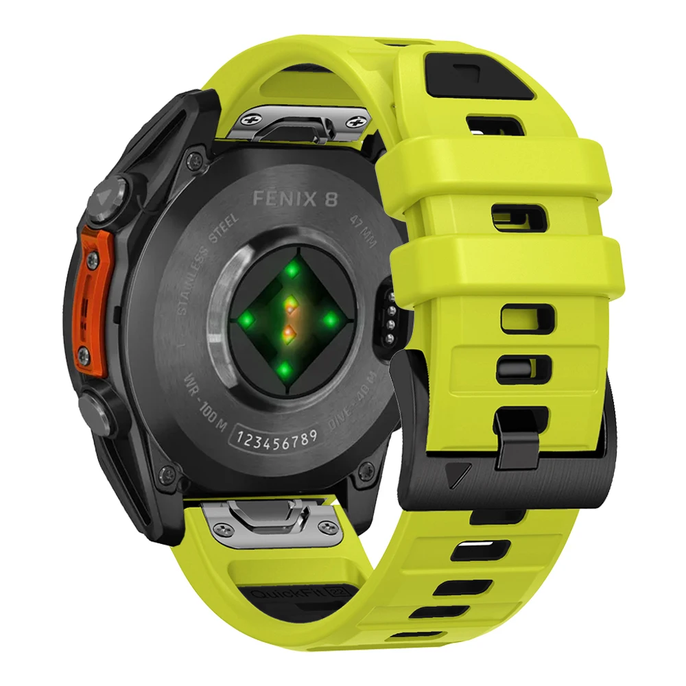 26Mm 22Mm Fenix8 watch Band For Garmin Fenix E 8 7 7X 6 6X 5 5X/Epix Pro 47Mm 51Mm/Enduro 3 Silicone Strap Quickfit Bracelet image 2