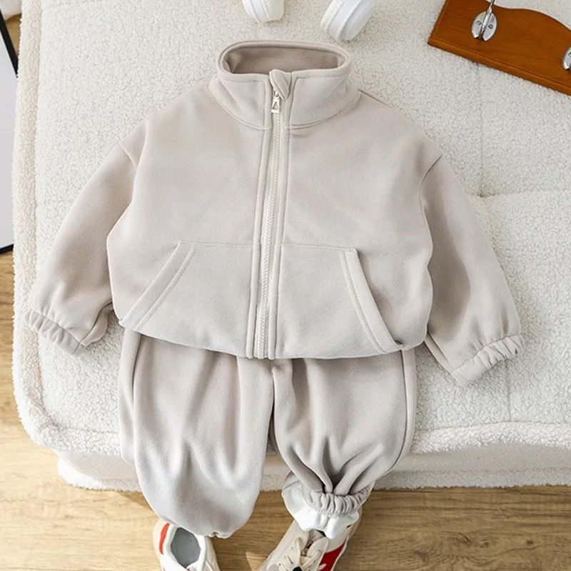 Fleece Kids Jacket and Pants Set 3