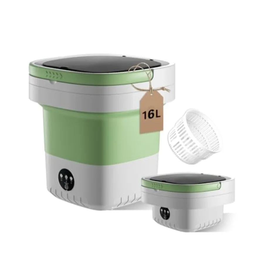 

Portable Washing Machine 16L Mini Washer Washer 3 Cleaning Modes Suitable For Home Apartments Dormitories Hotels Small Clothes