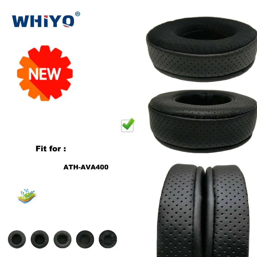 

Replacement Ear Pads for ATH-AVA400 Headset Parts Leather Cushion Velvet Earmuff Headset Sleeve Cover