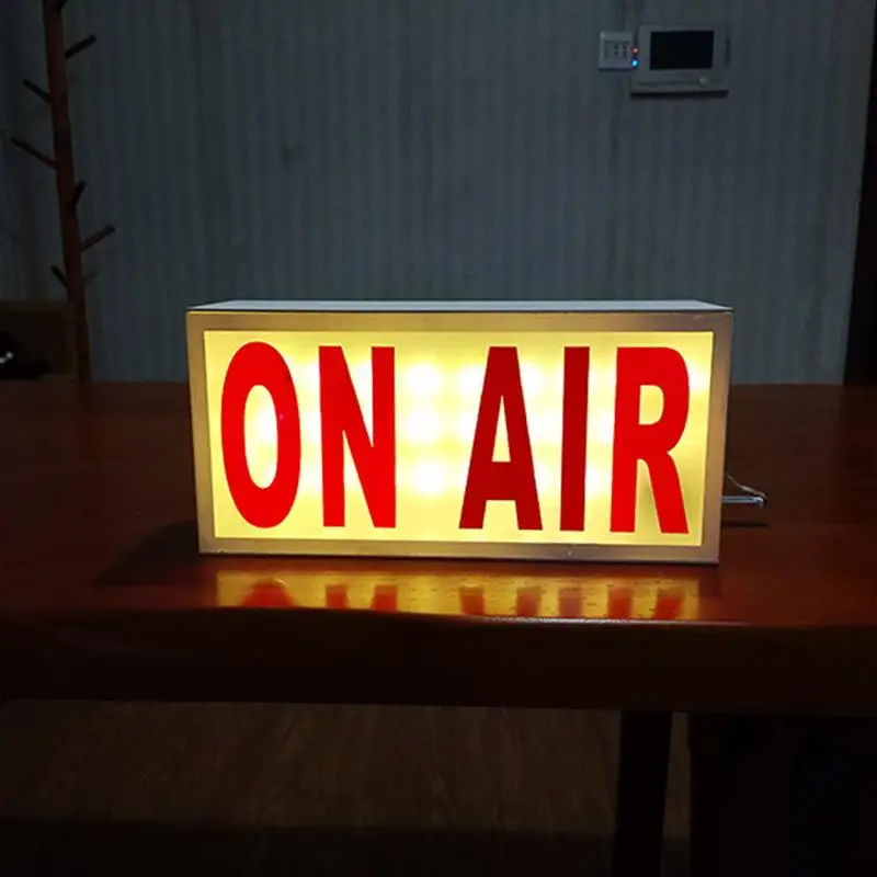 ON AIR Sign LED Light Recording Sign Studio Warning Sign For Studio/Home Studio/Company/Desk Or Wall Decoration On Air Lightbox