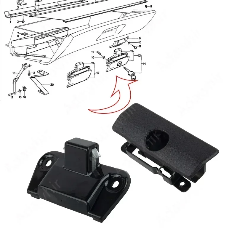 Glove Box Lock Latch OEM 51161946513 for BMW 3 Series E23 E30 E34 Z3 525i 530i 540i 325i M5 325i 1987-1993