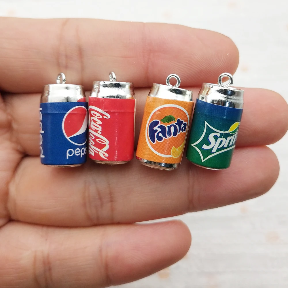 10 قطعة زجاجة الراتنج المشروبات سحر مجوهرات اكسسوارات Diy بها بنفسك صنع القرط الهاتف المفاتيح سوار قلادة لوازم الحرفية #1