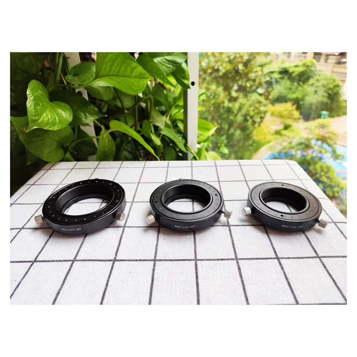 RISE 360 °   CAA Rotator reguluje kąt kamery Adapter M48 Akcesoria do teleskopów astronomicznych S8252
