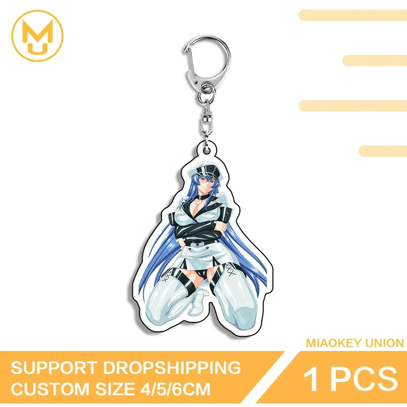 Seductive Kneel Posture Esdeath Key Chains Shockproof Hot Selling Pendant Jewelry Pretty Jewelry Decrotion Back To School