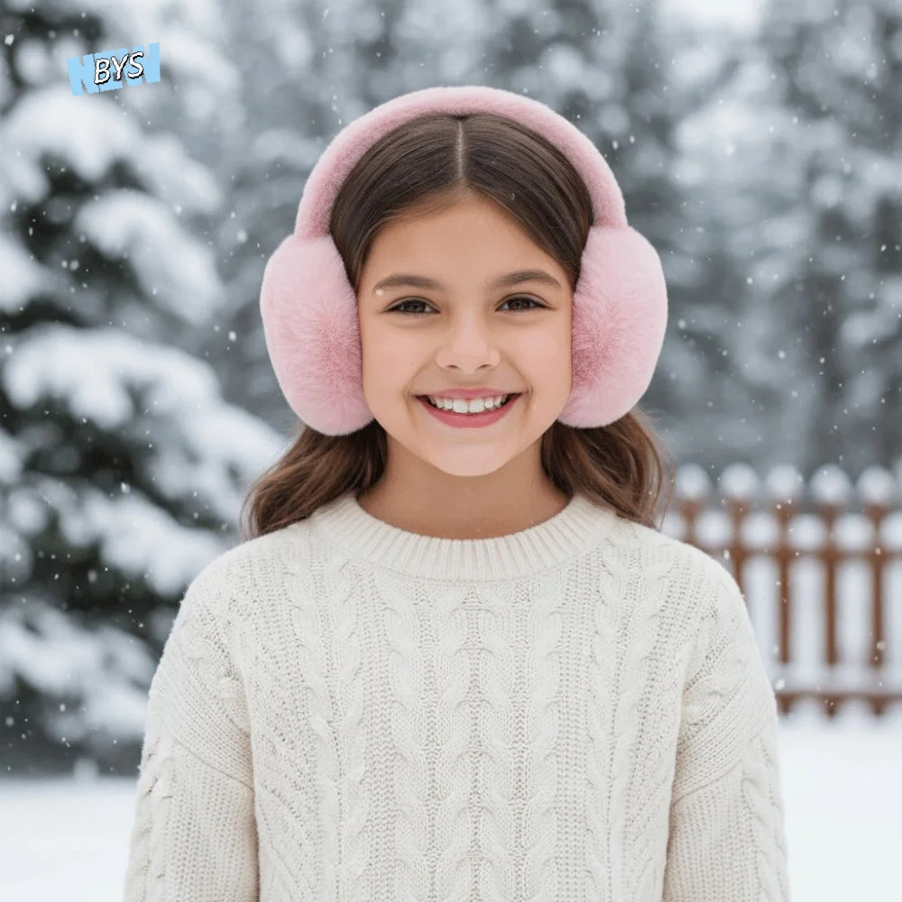 

Cartoon Winter Plush Earmuffs Thicken Windproof Foldable Ear Cover Keep Warm Earflap Children's Ear Warmers Boys/girls