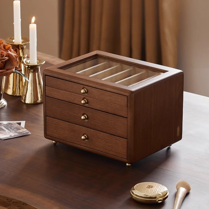 

Большая вместительная коробка для хранения ювелирных изделий, многослойный органайзер для ювелирных изделий, прозрачный чехол для ожерелья, защитные коробки для браслета