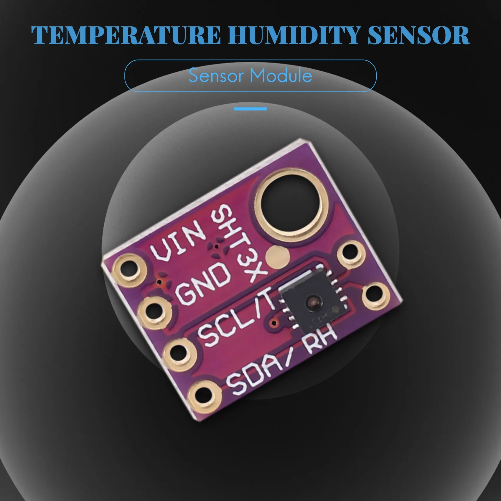 湿度センサーモジュール,デジタル出力温度および湿度センサー,Iic i2cインターフェイス,3.3v,arduino rppi,SHT31-D, 3個