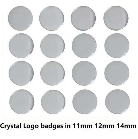 50pcs/lot 3D 10mm 11mm Crystal Car logo Key Emblem button 3M Sticker for BMW M3 Skoda VWFolding Keys