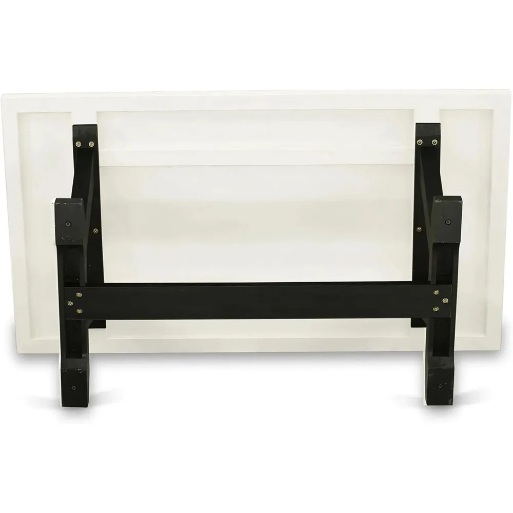 Kitchen Dining Rectangle Wooden Table Top with Stylish Legs, 36x60 Inch