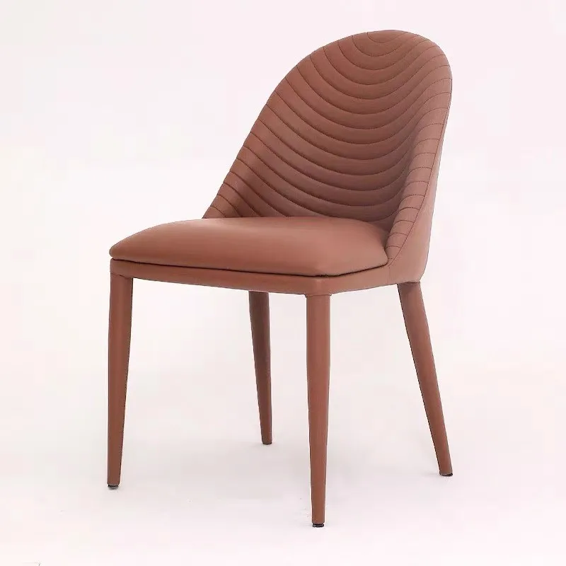 Light Luxury Nordic Style Simple Atmosphere Dining Chair Caterpillar Design Be Used As A Home Table Girl Bedroom Makeup Stool