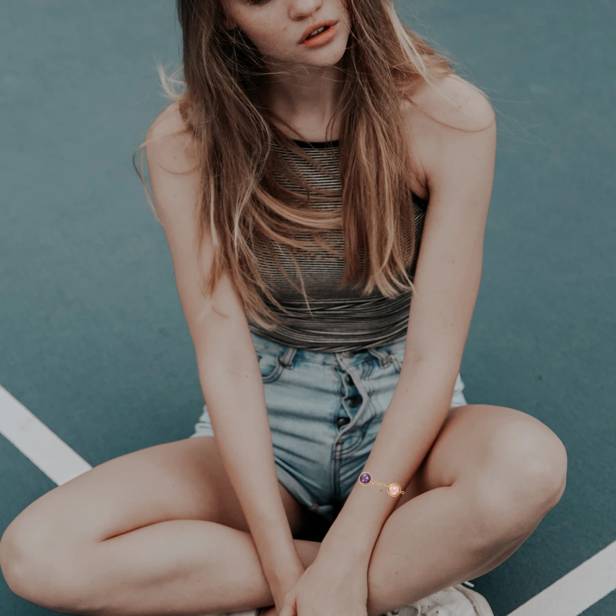 

1pc Crystal Bracelet Women Jewelry Fashion Hand Chain Lovely Gifts Sparkling Gem Unique Wrist Chain Daily Car Home Decoration