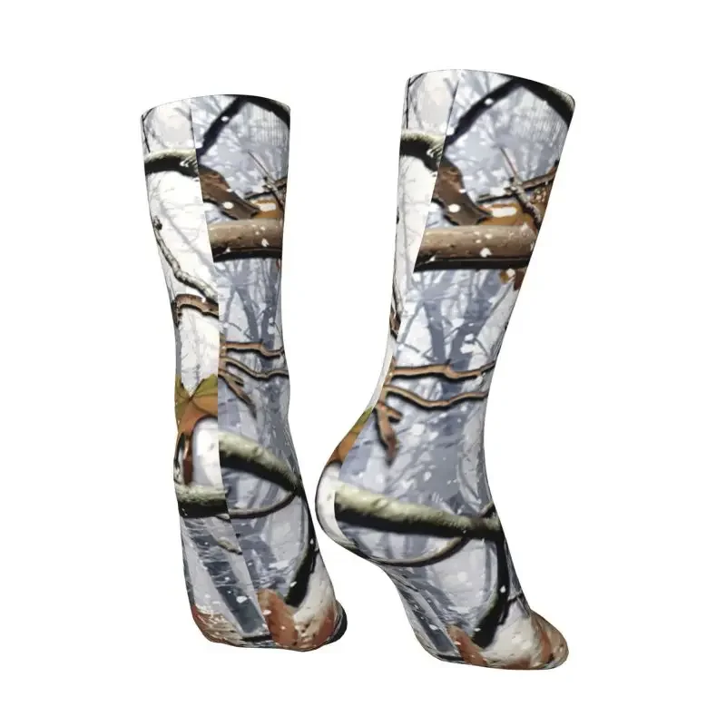 Fashion Men's Army Real Tree Camo Camouflage Dress Socks Unisex Comfortable Warm 3D Print Crew Socks