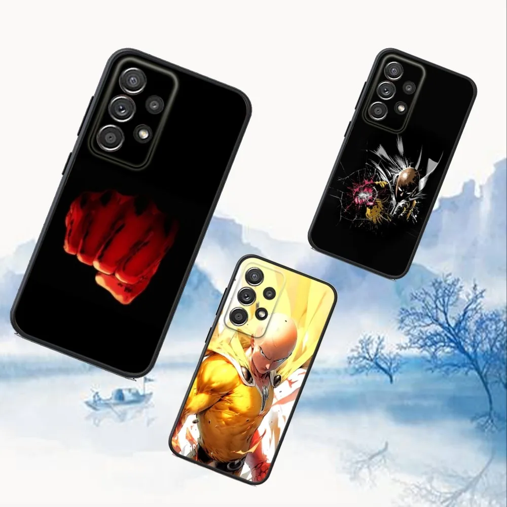 

S-Saitamas Anime Phone Case For Samsung S25,S24,S21,S22,S23,S30,Ultra,S20,Plus,Fe,Lite,Note,10,9,5G Black Cover