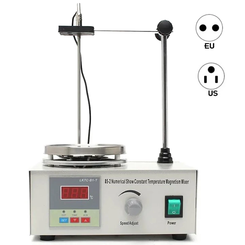 

85-2 Laboratory Magnetic Stirrer Heating Plate Digital Display 2200rpm Adjustable Churn Stir Machine Blender Laboratory Stirrer