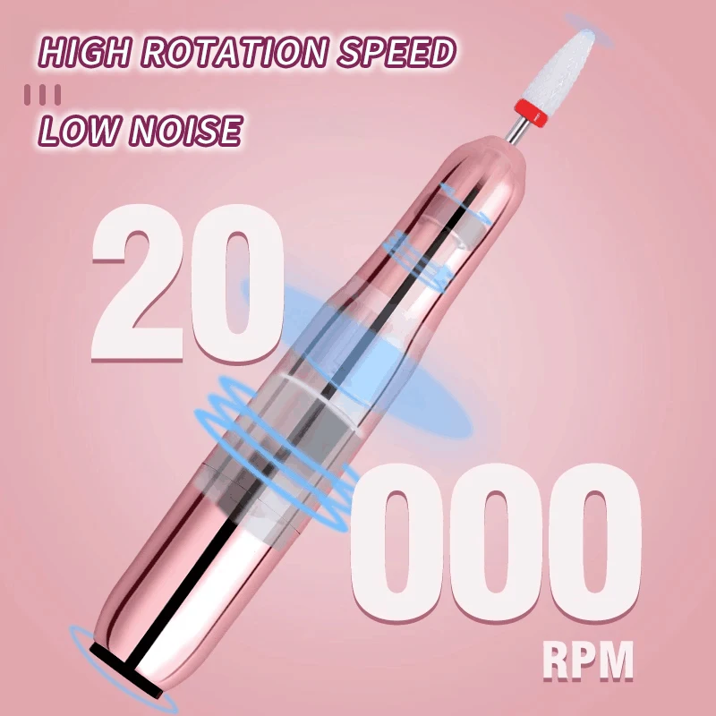 Perceuse à ongles électrique professionnelle-tour de manucure ponceuse stylo de fraisage pour fournitures d'équipement d'ongles