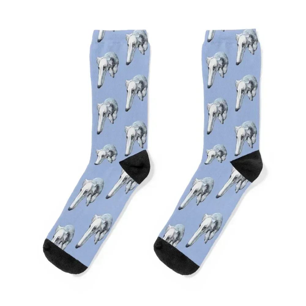 HUND Borzoi Socken Sportstrümpfe Weihnachtsgeschenk Socken für Mädchen Herren