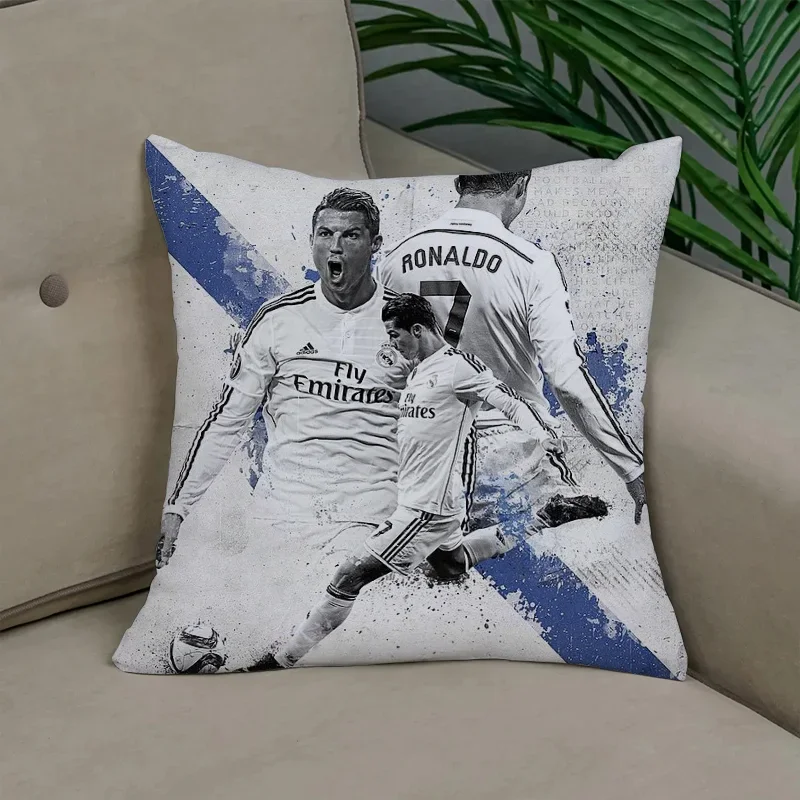 Pillow Covers Decorative CR7 Cushions Cover for Sofa Pilow Cases Pillowcases 50x50 Pillowcase 40x40 Throw Pillows Car Decoration