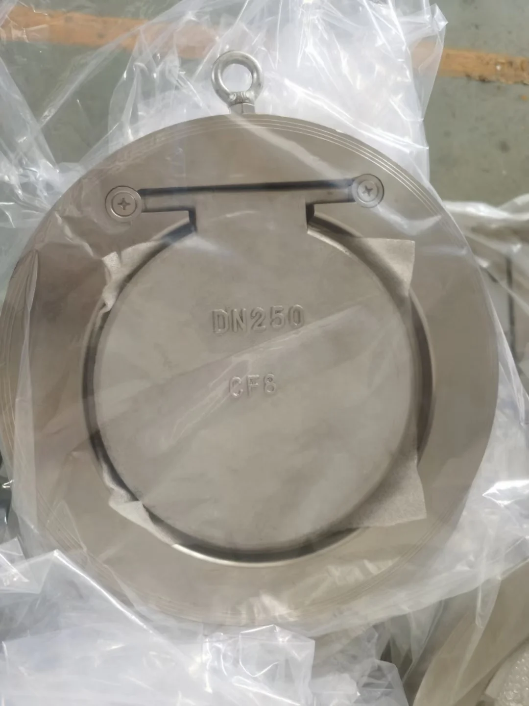 سعر المصنع Ss304Plate CF8 H74W رقاقة نوع رقيقة قرص واحد DN40-DN1200 DN25-DN600 رقيقة جدا لوحة دائرية سوينغ صمام الاختيار #6