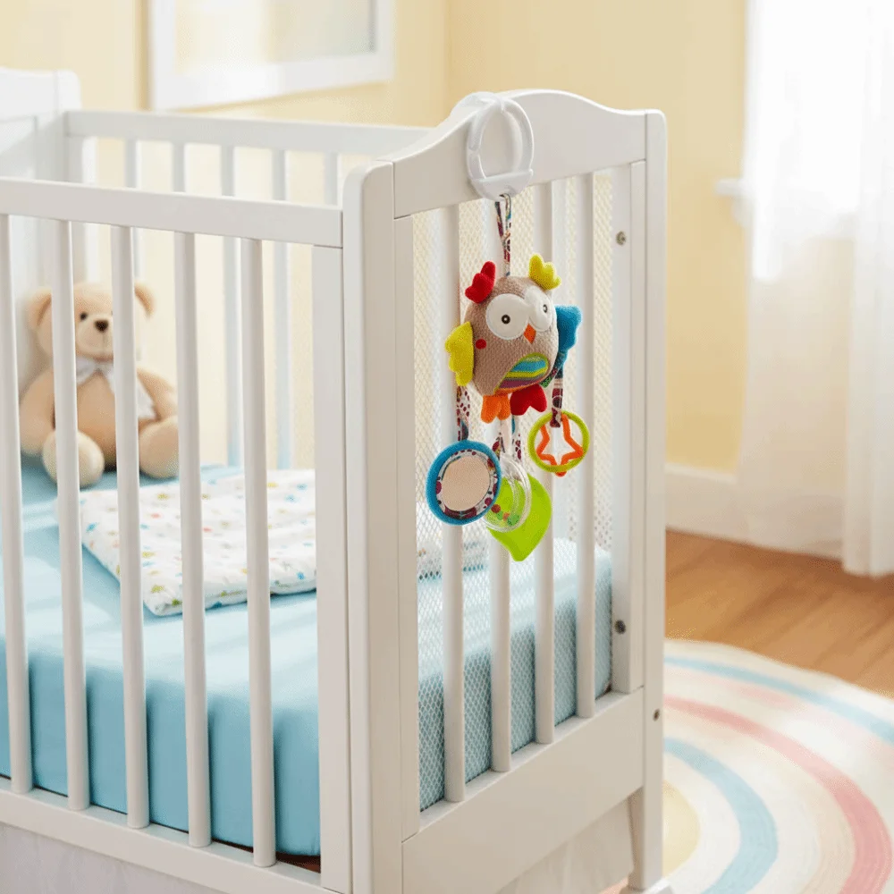 Nette Design Baby Rassel Spielzeug Greifen Fähigkeit Training Glocke Spielzeug Kinderwagen Hängen Spielzeug Stofftier Material Infant Krippe Anhänger