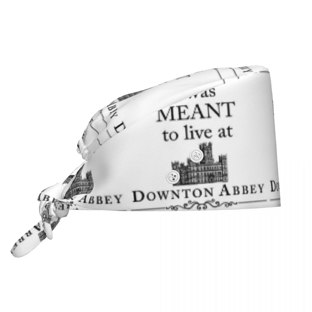 I Was Meant To Live At Downton Abbey Scrub Hat Doctor Working Surgical Cap Men Women Adjustable Nursing Caps for Dentist