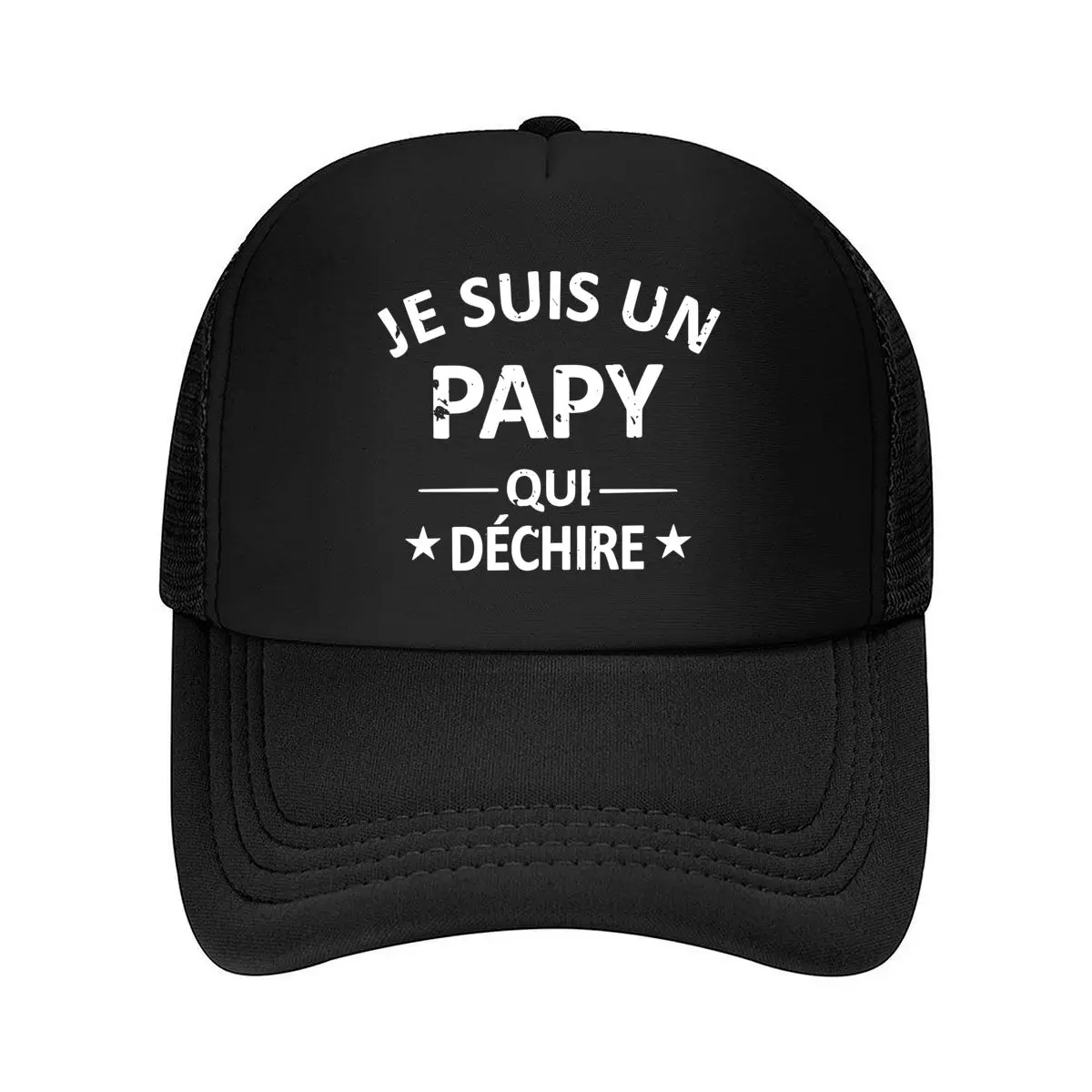 PAPY Vintage for Men & Women - Adjustable Snapback, Look, _Je Suis Un Pappy_ Print, Outdoor Fishing  2026 Mesh Baseball Cap