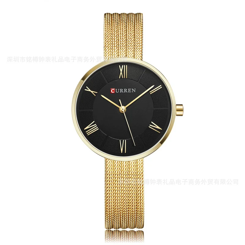 Curren 9020 Montre pour femme Montre de mode étanche Montre à quartz pour femme