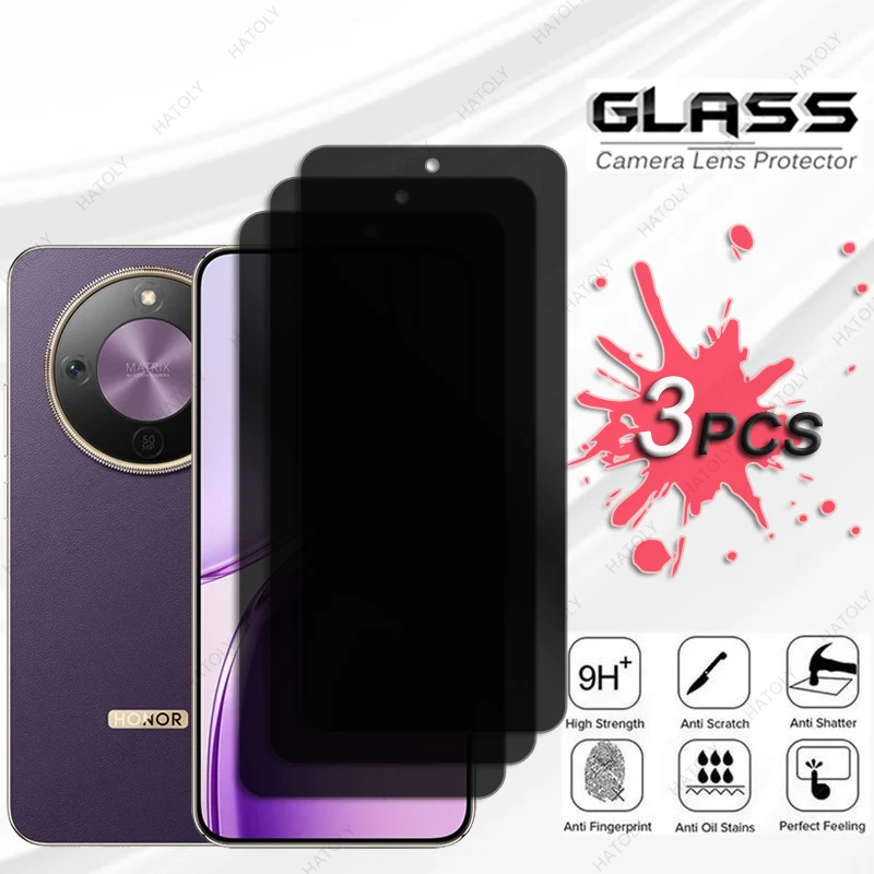 

Privacy Screen Protector For Honor X70 Pro Max Glass Anti-spy Glass For Honor Magic8 Lite Camera Lens Protector For Honor X9d