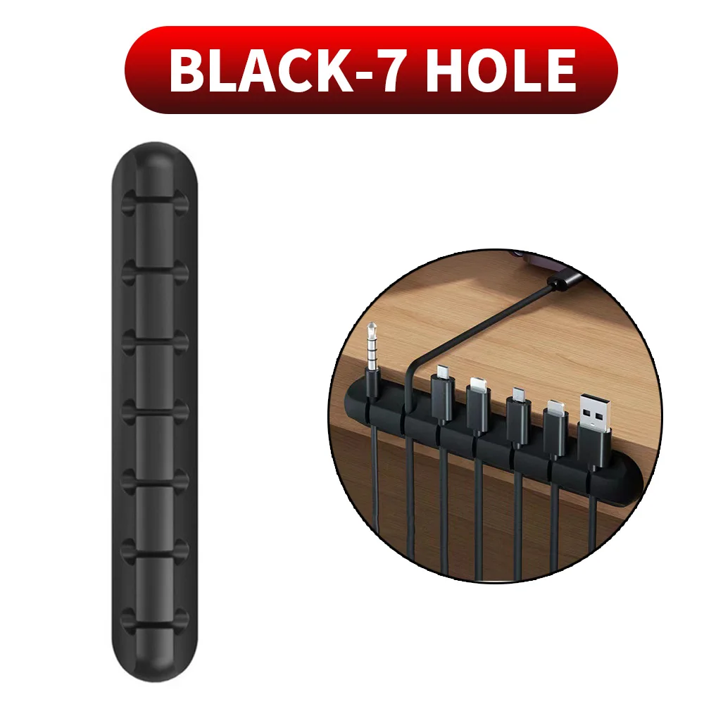 Zelfklevende kabelhouder Clips Snoerbeheer Draadorganizer voor desktop USB-oplaadkabel Nachtkastje Netsnoer Muiskabel