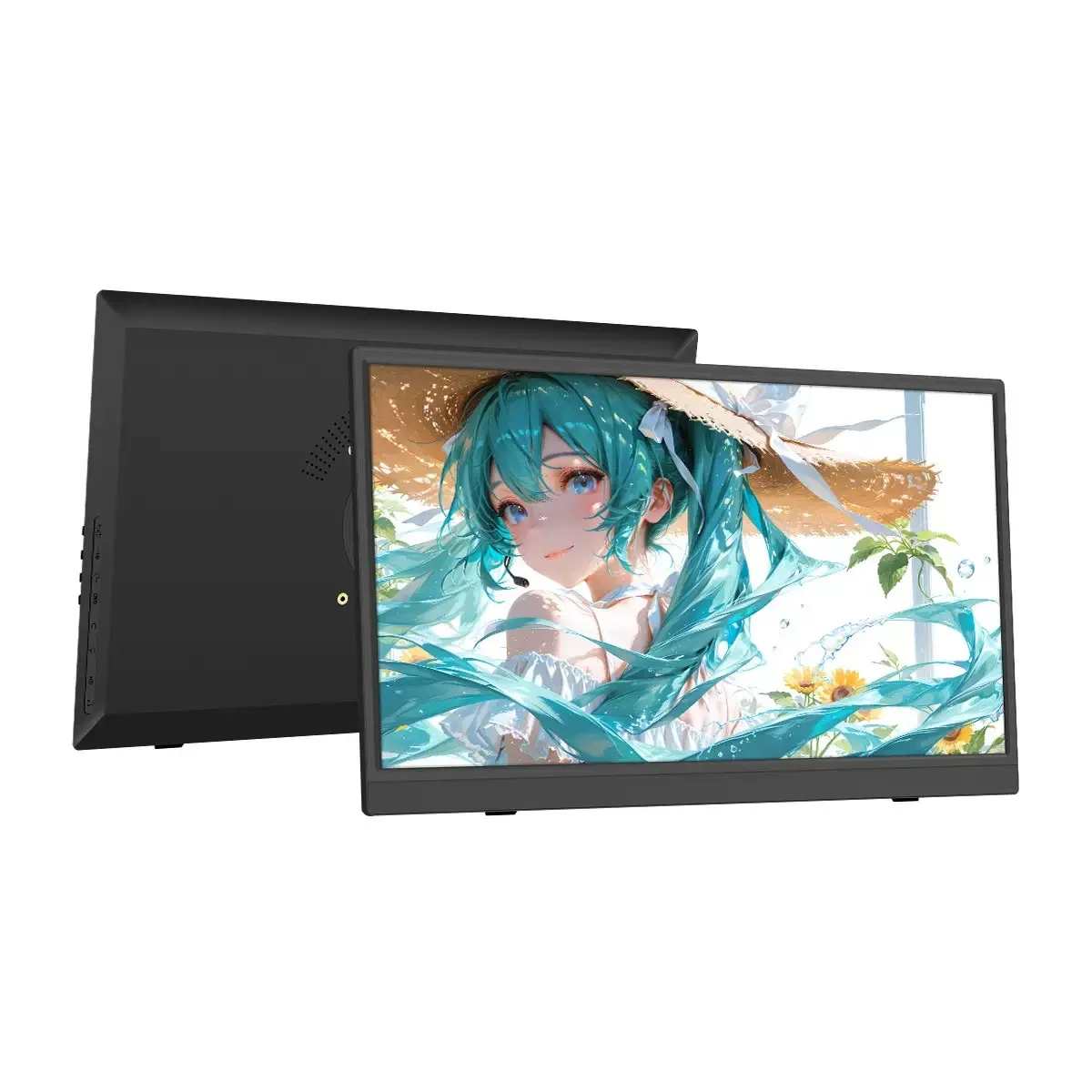 Portable 18.5 Inch IPS FHD 1080P 16:9 LED Backlit 5ms Response Time Dual Monitor 60Hz USB-C Interface Built-in Speaker Gaming