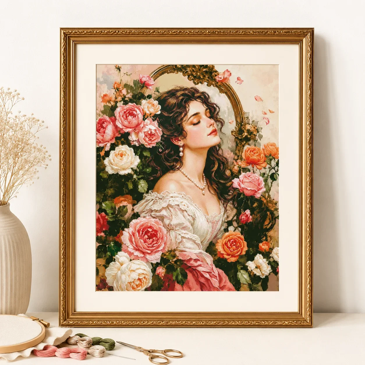 [ZZ8819 - Jinghuayuan]11CT 14CT 16CT DIY Stamped Cross Stitch Kit with Printed Canvas and Cotton Threads Embroidery Needlework S
