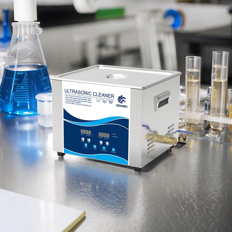 

Granbo 15L Ultrasonic Cleaning Machine Digital with Degas Half-Wave Heater Timer for Electronics 3D Models Printing Components