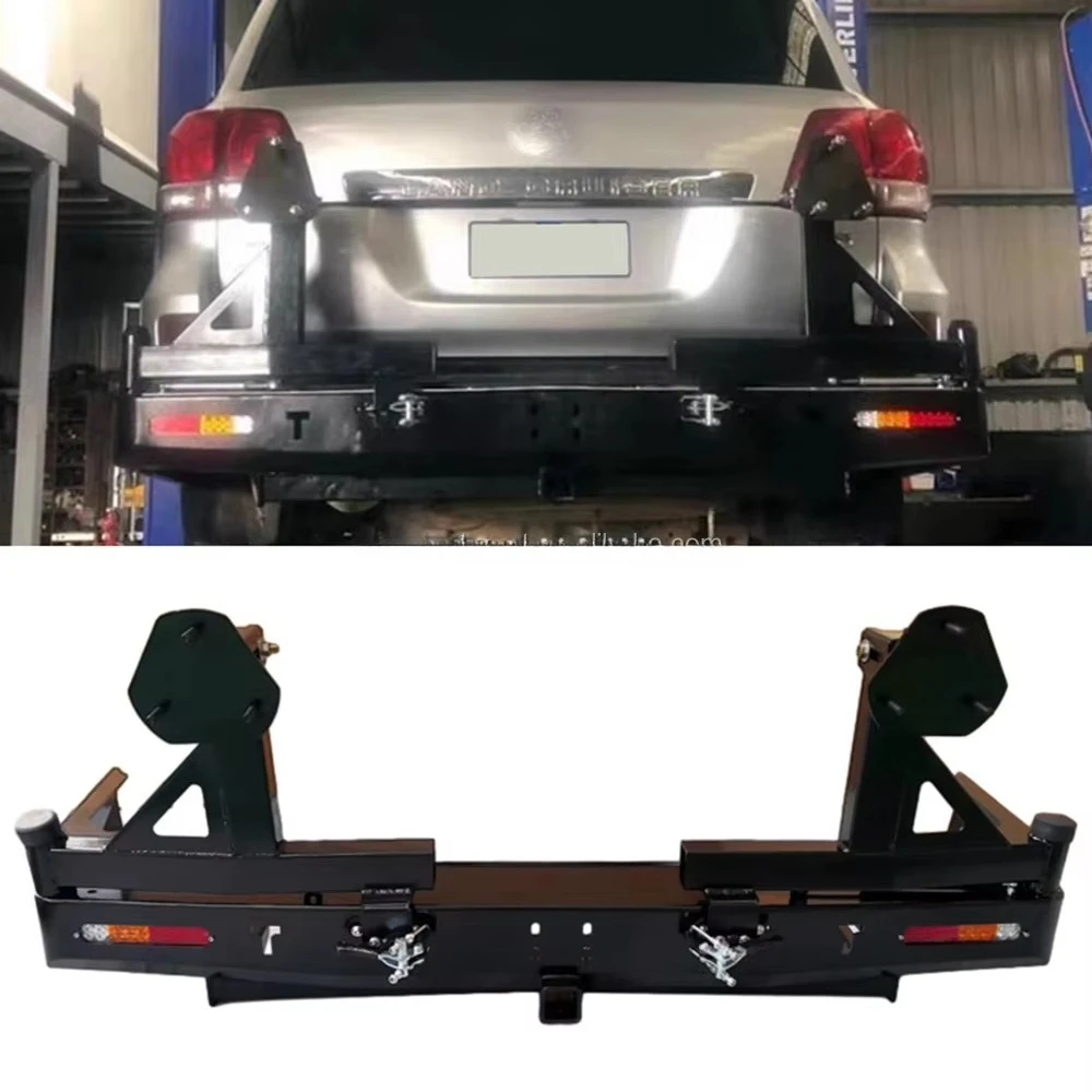 

FORHeavy-Duty 4wd OffRoad LC200 Steel Rear Bumper Metal Protector Bumper For Land Cruiser 200 Series Overland Adventures
