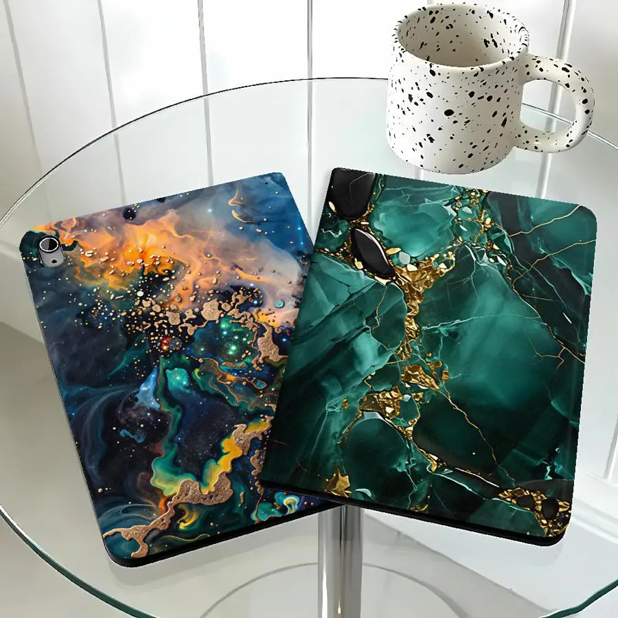 With Pencil Holder Case for Samsung Galaxy Tab S10FE S10 Plus A7 Lite S9 FE A9Plus S9+ S10 Lite A11 S7 S8+ A8 S11 Deep Purple