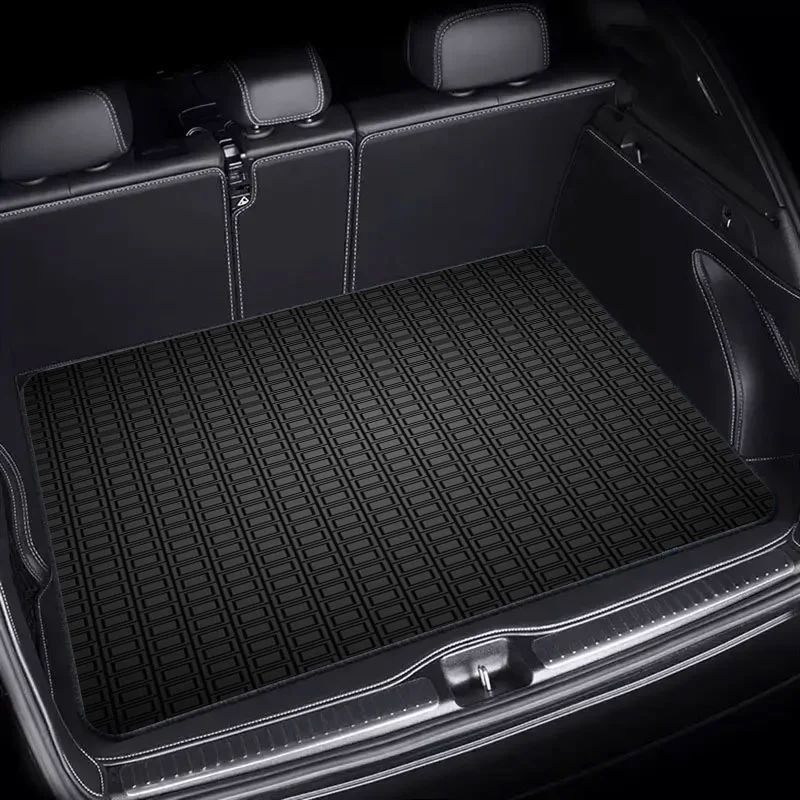 Tapete para Maletero de Auto, 1 Pieza, Material de Poliéster, Diseño Moderno con Cuadrícula Oscura, Ideal para Complementar el Interior del Vehículo, Forro de Carga Resistente