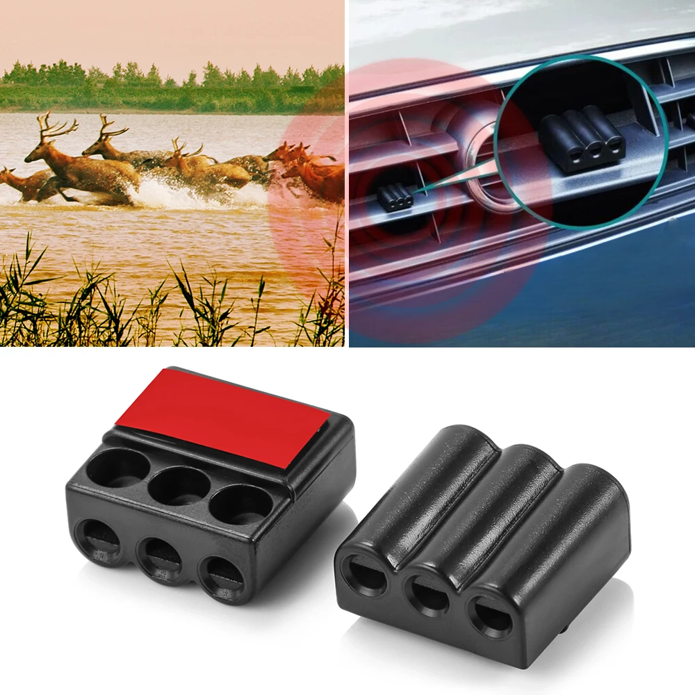 3-Hole Car Deer Warning Whistles Device Animal Alert for Ssangyong Actyon Sport Korando Rexton Kyron Rodius Tivoli Musso