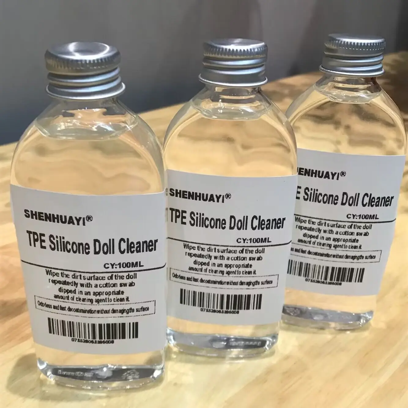 TPE Silicone Rubber Doll Cleaner Removes Surface Stains and Dust. Cosmetics Can Be Wiped Clean Immediately