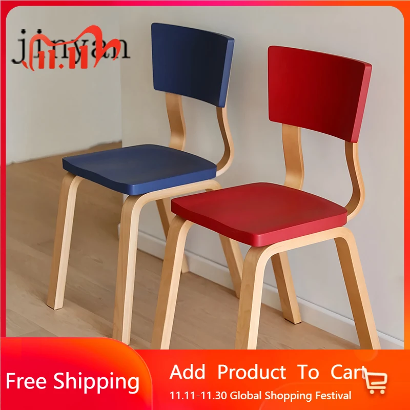 

Designer Clear Dining Chairs Soild Wood Waiting Minimalist Creative Dining Chairs Lounge Makeup Sillas Para Comedor Furniture