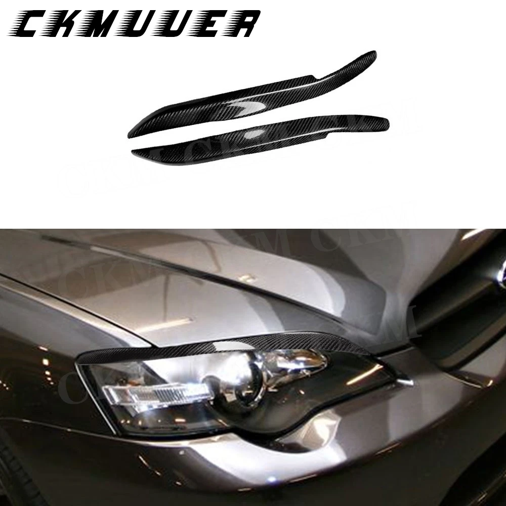 ckmuuer-車のカーボンファイバーフロントバンパーヘッドライト眉毛まぶたトリムカバーステッカーボディキットトヨタスバル-2006-2008