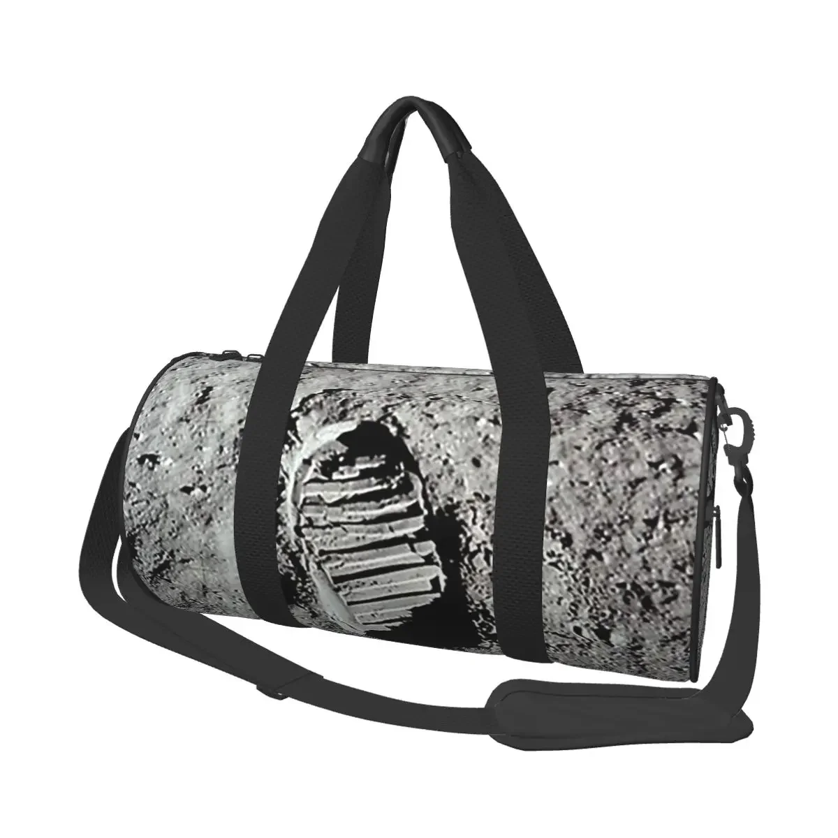 

Footprint On The Moon By Buzz Aldrin Apollo Large Duffle Gym Bag Waterproof Duffle Travel Bags Handbags Fitness bag