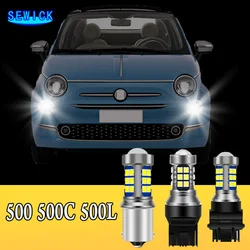 Fiat 500 500C 500L 2007-2018 2009 2012 2013 2014 2015 2pcs 듀얼 모드 LED 방향 지시등 + 주간 주행 등 DRL 액세서리