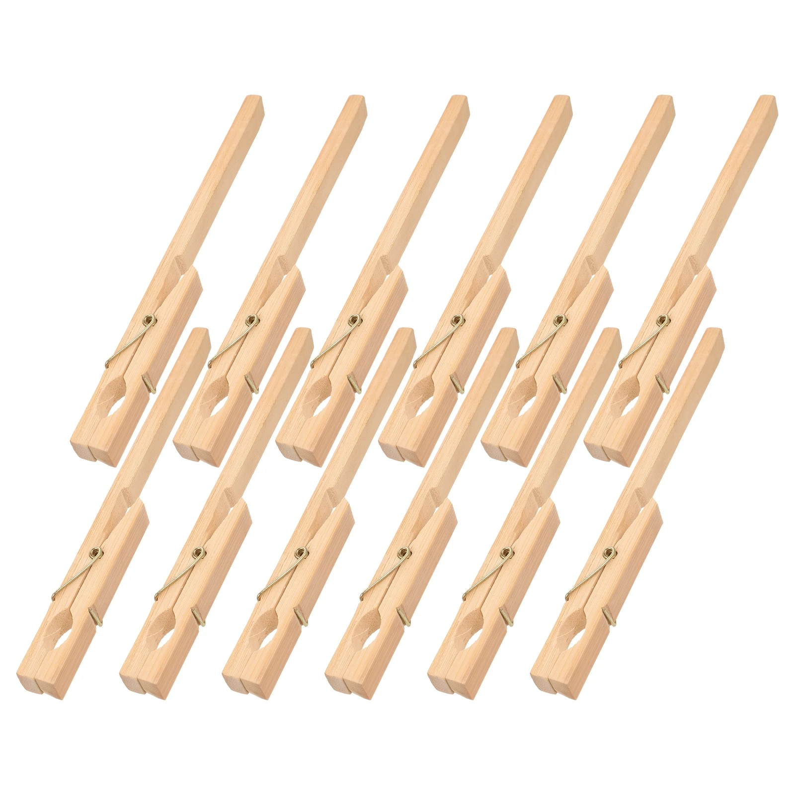 

12 Pcs Test Tube Clamp Wooden Clips for Lab Glass Fixed Holder Sturdy Fixing Bracket School Supplies Wood Clips
