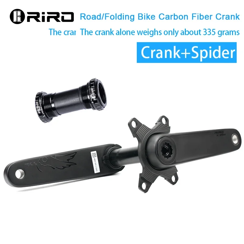 RIRO 110BCD Chainring Carbon Fiber Cranksets 50-34T 52-36T 53-39T