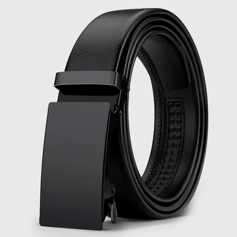 High Quality Male Belt Men PU Leather Belt Fashion Automatic Buckle Belt for Popular Business